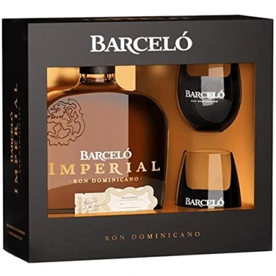 Abbildung von BARCELO IMPERIAL RON DOMINICANO MIT GLÄSERN 70 CL IM ETUI