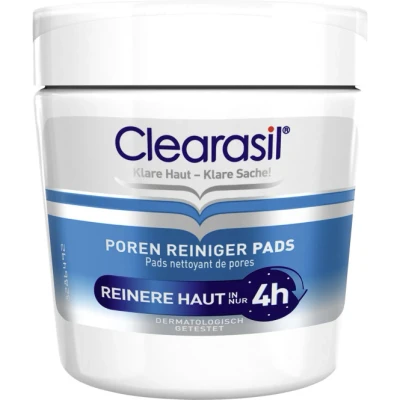 Abbildung von Clearasil Gesichts Reinigungscreme Poren, 65 tlg., Reiniger Pads