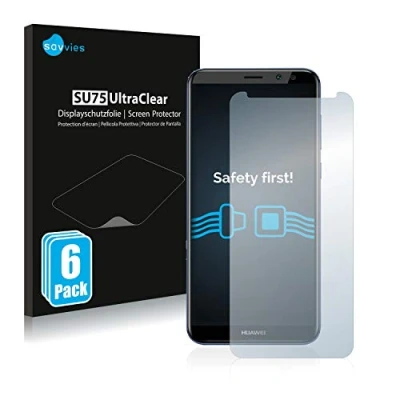 Abbildung von Savvies 6 Stück Schutzfolie für Huawei Mate 10 Lite Displayschutz Folie Ultra Transparent