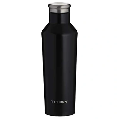 Abbildung von Typhoon Isolierflasche &quot;PURE NEW BLACK&quot;, (2 tlg.), Edelstahl mit Trend Design, doppelwandig isoliert, 0,5 Liter