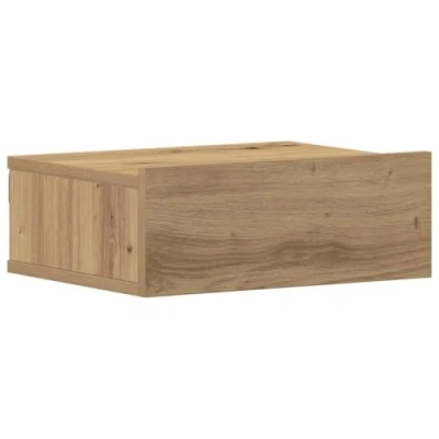 Abbildung von vidaXL Nachttisch Hängend Artisan Eiche 40x32x15 cm Holzwerkstoff, Nachttisch, Nachtschrank, Betttisch, Beistelltisch, Nachtkommode, Bettschrank