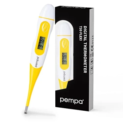 Abbildung von PEMPA Digitales Fieberthermometer Rektal Oral Achsel Thermometer Wasserdichte mit Flexible Spitze Genaue Und Schnelle Ablesungen