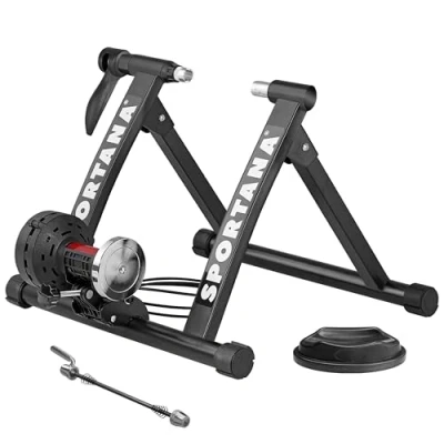 Abbildung von Sportana Heimtrainer, Rollentrainer 6 Gänge Schaltung Magnet Fahrradtrainer Heimtrainer bis
