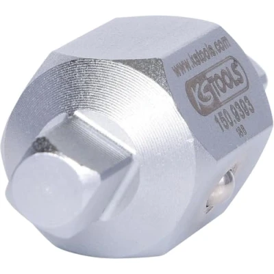 Abbildung von KS TOOLS 150.9393 Steckschlüsseleinsatz 21mm, 83/8 Chrom Vanadium Stahl