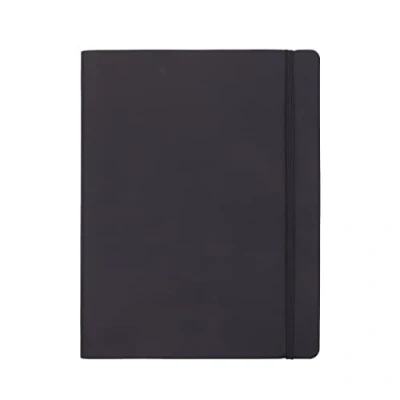 Abbildung von Amazon Basics Notizbuch mit liniertem Papier, Softcover, XL Format, 25 x 20 cm, Schwarz