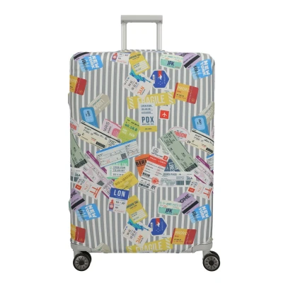 Abbildung von Travelite Accessoires Kofferhoes L tickets on blue/white