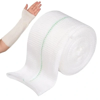 Abbildung von Elastische Kompressions Bandage Schlauchförmige Kompressionsbandage Fixierbinde 5CM X 5M Stützbandage Schlauchverband für Kleine Gliedmaßen Handgelenk Ellenbogen