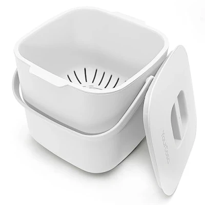 Abbildung von YourCasa Biomülleimer YourCasa® Küche Komposteimer für alltäglichen Biomüll, Mit Sieb, Spülmaschinenfest