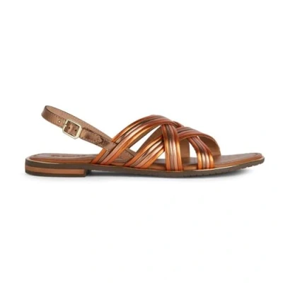 Abbildung von Geox D SOZY PLUS Riemensandalette, Damen, Größe: 39, Light bronze orange Schuhe