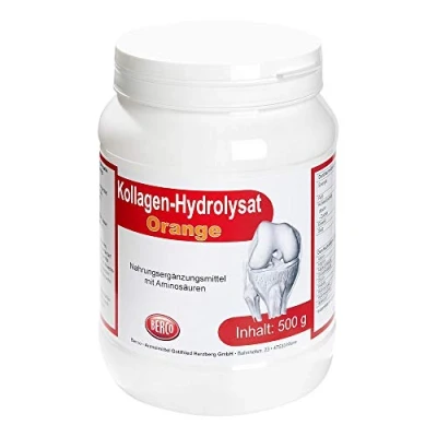 Abbildung von Kollagen Hydrolysat Orange Pulver 500 g