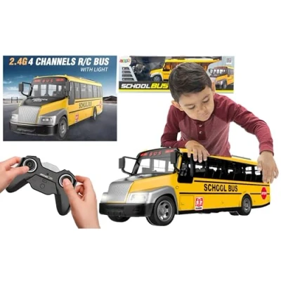 Abbildung von LeanToys Schulbus Ferngesteuert RC Lichter Gelb