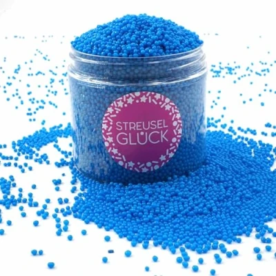 Abbildung von Streusel GLÜCK Just Pure petrol 180g Zuckerstreusel Tortendeko Weihnachten Kuchendeko Geburtstag Mädchen Sprinkles Deko Plätzchen Torte Kuchen Cupcakes essbare Streudeko