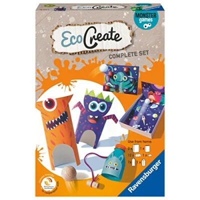 Abbildung von Ravensburger Kreativset Eco Create, Monster Games, upcycling und basteln in einem, FSC® schützt Wald weltweit