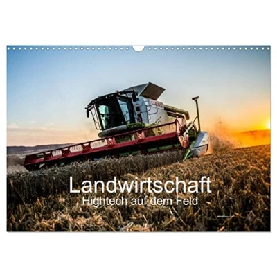 Abbildung von Landwirtschaft Hightech auf dem Feld (Wandkalender 2025 DIN A3 quer), CALVENDO Monatskalender
