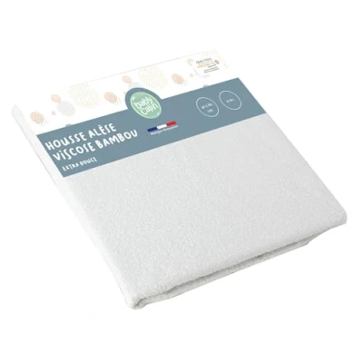 Abbildung von babyCalin Matratzenbezug aus extra weicher Viskose 40x80 cm Weiß
