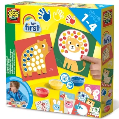 Abbildung von SES Creative My First 3 in 1 Fingermalerei, Färben und Sticker