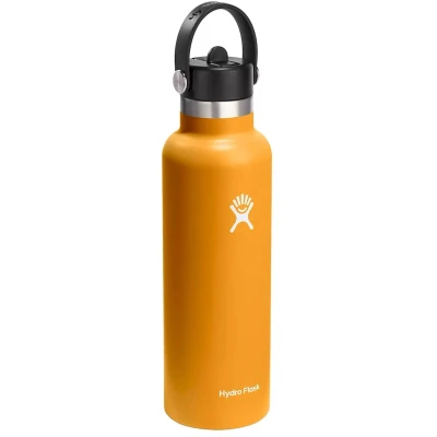 Abbildung von Hydro Flask 21oz / 621ml Standard Mouth + Flex Straw Cap Wasserflasche
