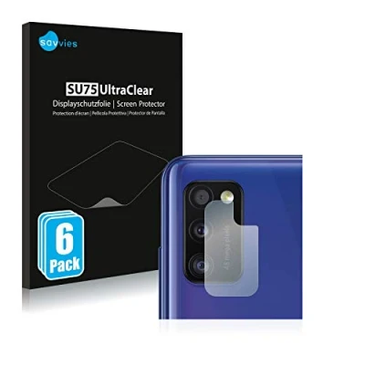 Abbildung von Savvies 6 Stück Schutzfolie für Samsung Galaxy A41 (NUR Kameraschutz) Displayschutz Folie Ultra Transparent