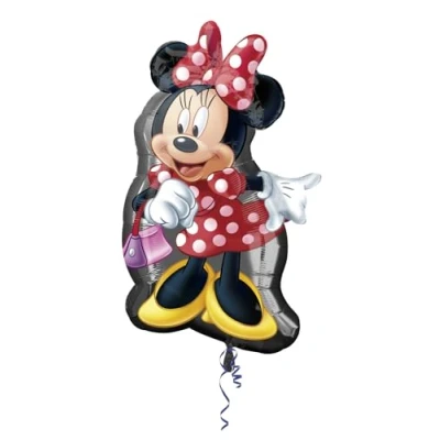 Abbildung von Supershape Folsieballon Minnie Mouse Red and White Dots
