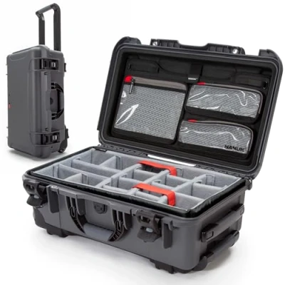 Abbildung von Nanuk 935 6007 wasserdichte Hartschale mit Deckel Organizer und gepolsterter Trennwand, Graphit
