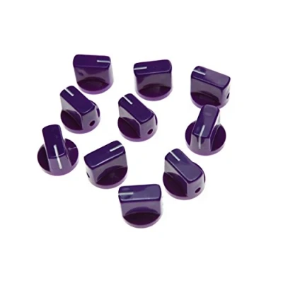 Abbildung von kaish 10 Stück Gitarre AMP Effekt Pedal Knöpfe Zeiger Knopf mit Set Schraube Violett