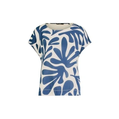 Abbildung von zero Tshirt print, Damen, Größe: 36, Creamblue