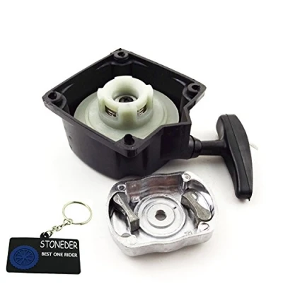 Abbildung von STONEDER schwarz Recoil Pull Start Starter mit Kralle Sperrstück für 43 cc 49 2 Takt Motor motovox Gas Scooter mvs10
