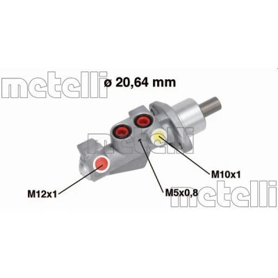 Abbildung von METELLI 05 0750 Hauptbremszylinder 20,64 Aluminium RENAULT: TWINGO 2