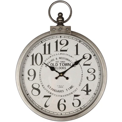 Abbildung von Ambiente Haus Wanduhr Silber 35cm
