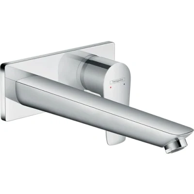 Abbildung von hansgrohe Waschtischarmatur &quot;Talis E&quot;, Unterputz für Wandmontage mit Auslauf 22,5cm