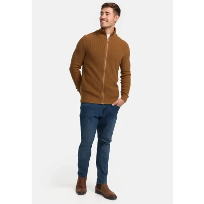 Abbildung von Indicode Jeans Dodson Strickjacke, Herren, Größe: Medium, Rubber