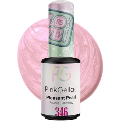 Abbildung von Pink Gellac UV Nagellack 346 Pleasant Pearl 8 ml Shellac Rosa Einfache Anwendung Gel Nail Polish für 14 Tage Salonqualität Made in Holland