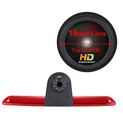 Abbildung von 1280*720 Pixel 1000TV Linien HD Objektiv Bremslicht Rückfahrkamera Transporter Wasserdicht Super Weitwinkel für Mercedes Sprinter W609 Viano Vito Transit Ducato VW Crafter Master