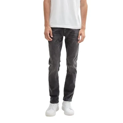 Abbildung von TOM Tailor Hybrid JOSH Jeans Slim Fit, Herren, Größe: 34x34, Used dark stone grey denim