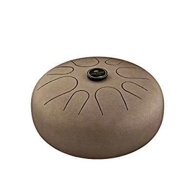 Abbildung von Sonic Energy 12 Zoll Zungentrommel A Moll, 8 Töne Für Meditation, Yoga, Percussion Inkl. Schlägel und Tasche Vintage Braun (STD1VB)