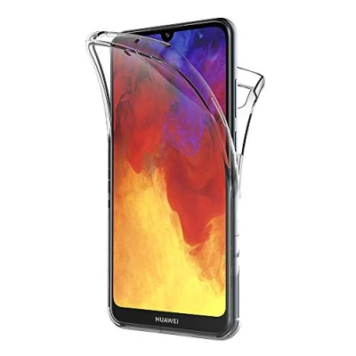 Abbildung von AICEK Hülle Compatible Huawei Y6 2019 360Full Body Transparent Silikon Schutzhülle für Case Durchsichtige TPU Bumper Handyhülle (6,09 Zoll)