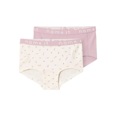 Abbildung von NAME IT Mädchen NKFHIPSTER 2P Buttercream FLORAL NOOS Unterhose, 122/128