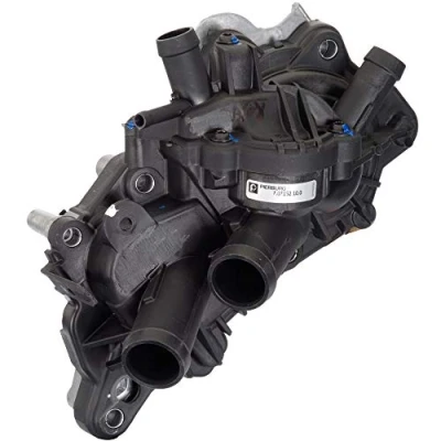 Abbildung von PIERBURG 7.07152.10.0 Wasserpumpe mit Dichtung Thermostat, Kühlmittelregler mechanisch AUDI: A3 Cabrio, Sportback