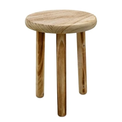 Abbildung von Spetebo Blumenhocker aus Holz geflammt mit 3 Beinen Deko Hocker im Used Look (Anzahl, 1 St., Stück), stabiler Stand auf