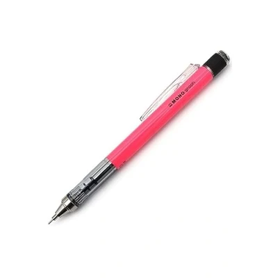 Abbildung von Tombow Druckbleistift MONO graph 07 neonpink 0,7 mm Strichtstärke, HB, integriertem nachfüllbarem Radiergummi [SH MG83 R7]