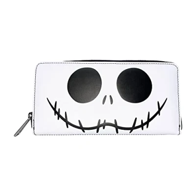 Abbildung von Loungefly Disney Nightmare Before Christmas Jack Skellington Cosplay Zip Around Wallet, Black, M, Zippered Wallet