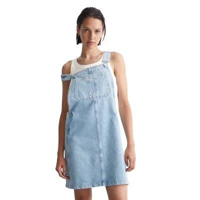 Abbildung von Marc O&#039;Polo Denim Dungaree Dresses MINI Length Jeanskleid, Damen, Größe: Medium, Light blue multi