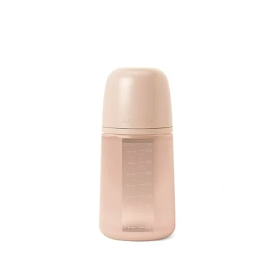 Abbildung von Suavinex, Babyflasche mit Silikonflasche und symmetrischem Sauger SX Pro, weich flexibel, Anti Colic Ventil, mittlere Durchflussmenge (M), für Babys + 3 Monate