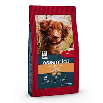 Abbildung von mera essential Geflügel Hundefutter für ausgewachsene normal aktive Hunde, Trockenfutter 12,5kg