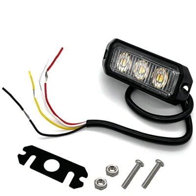Abbildung von SAMETRUCK LED Blitzleuchte Frontblitzer Blitzlicht Warnleuchte Gelb Strobe PKW LKW 12V 24V