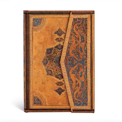 Abbildung von Paperblanks Notizbuch mit Lesebändchen &amp; Innentasche Safawidisch Mini (140 x 100 mm) 176 Seiten Liniert