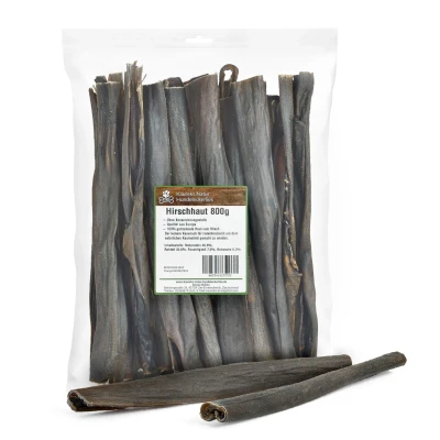 Abbildung von Kaureks Natur Hundeleckerlies Hirschhaut 800g