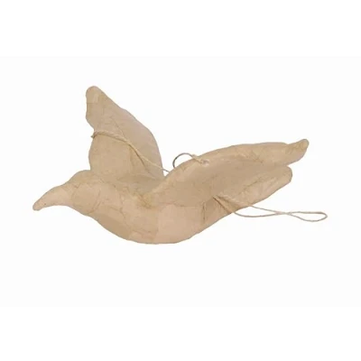 Abbildung von Décopatch SA154O Träger S aus Pappmaché, Kolibri, 22 x 24,5 9,5 cm, zum Verzieren und Aufängen, Kartonbraun