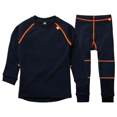 Abbildung von Helly Hansen Unisex Kinder K Hh Lifa Merino Set Langarm T Shirt, Navy, 8 EU