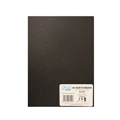 Abbildung von West Design RS261254 1 Skizzenbuch DIN A4 Format, geheftet, matt, Malen, Zeichnen und Schreiben, schwarz